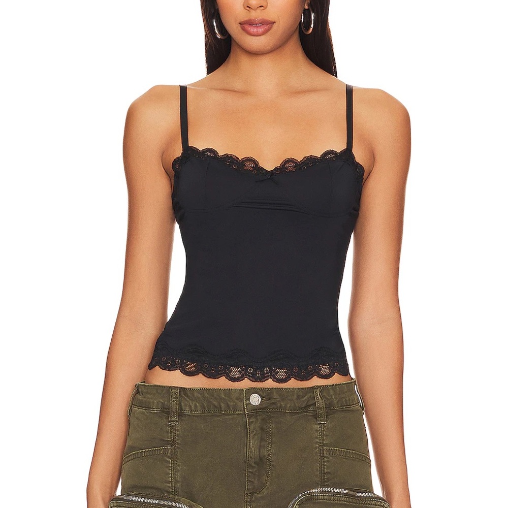 Lioness Black Lace Camisole